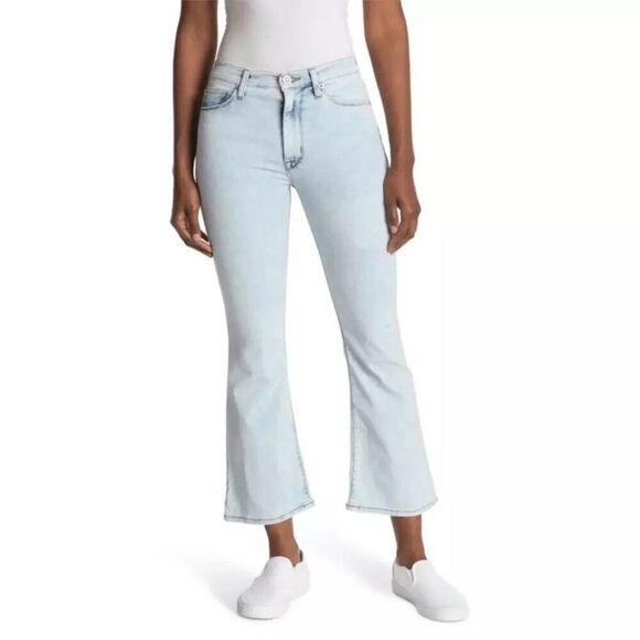 Hudson - Women Jean Blake High Rise Bootcut Bleached Light Wash - size 31 - Picture 2 of 11